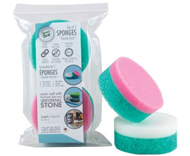 universal stone set of 2 double duty sponges item iv d2 image 1
