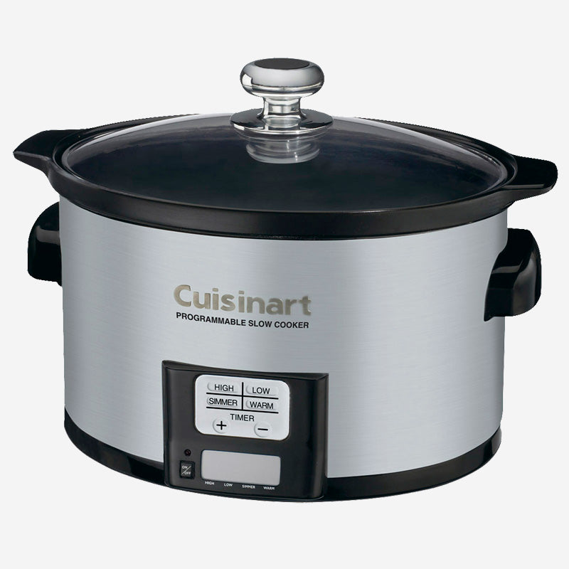cuisinart slow cooker 3 5 qt brushed s s psc 350c image 1