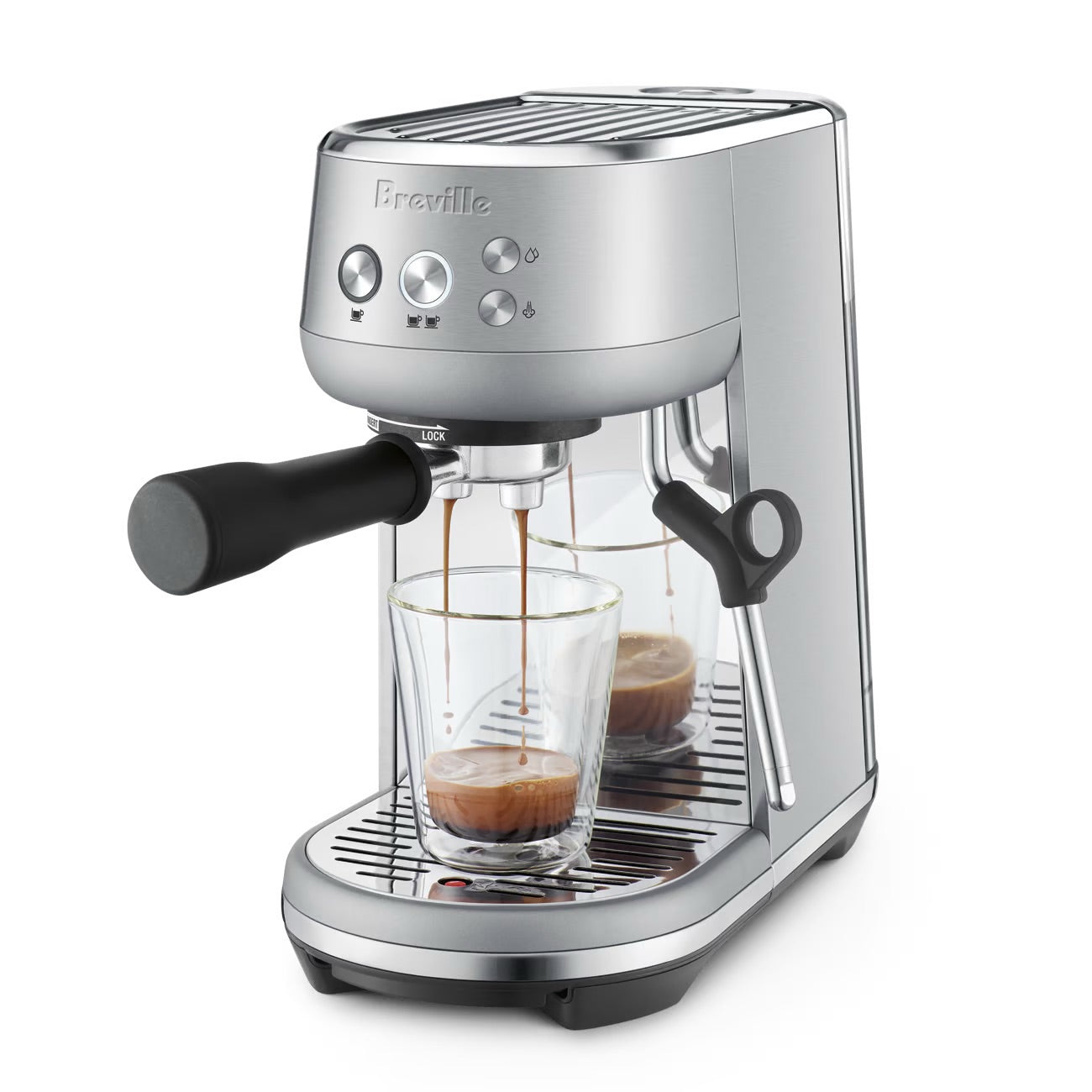 breville the bambino espresso maker 1560w brushed s s bes450bss image 2