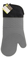 luciano gourmet silicone oven mitt 70374 red image 2