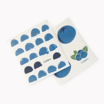cuisipro eco cloth sm blue dots blueberry 2pk 747949 image 1