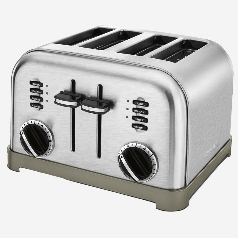 cuisinart metalclassic toaster 4 slice brushed s s cpt 180c image 2
