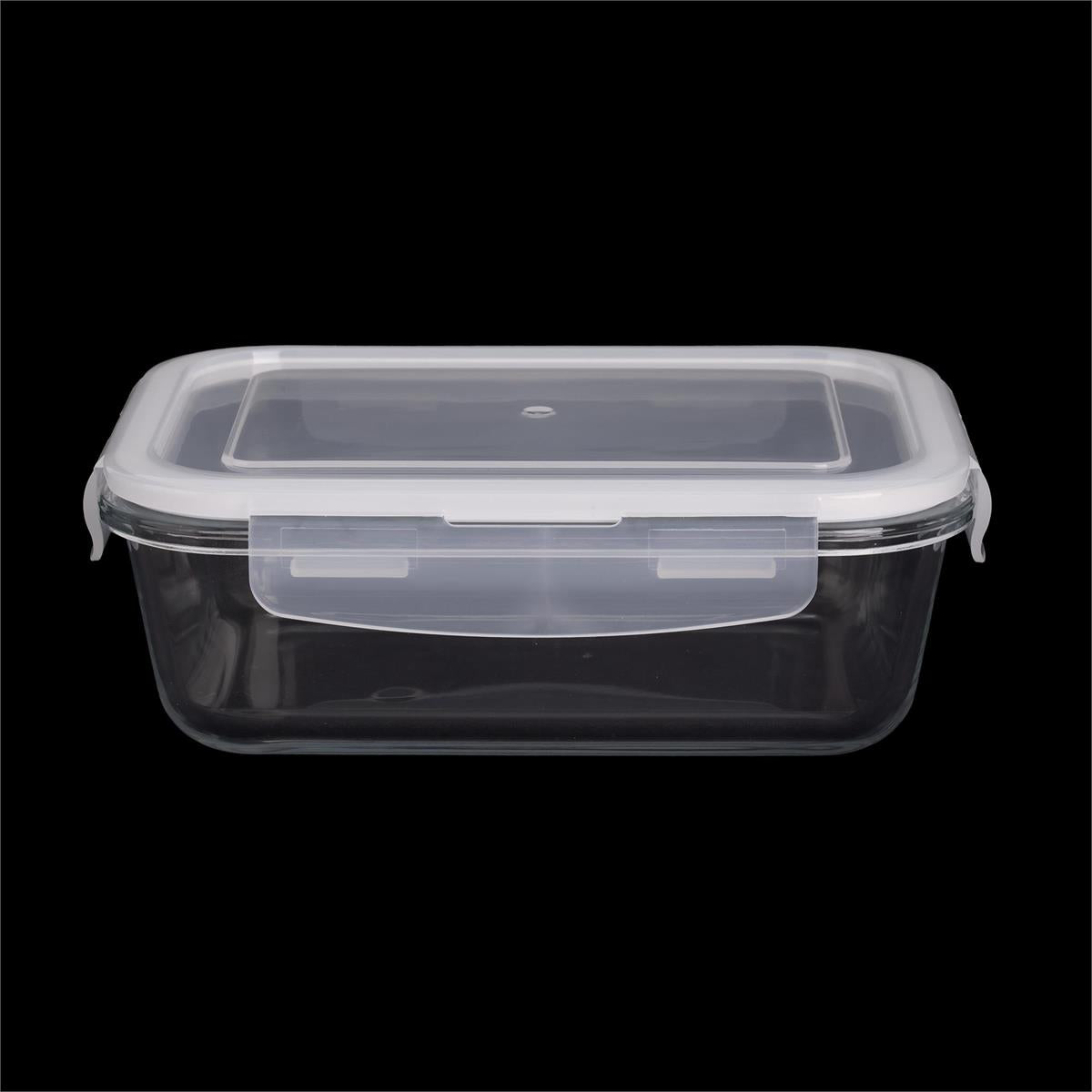 luciano 80895 rectangular borosilicate glass container image 1