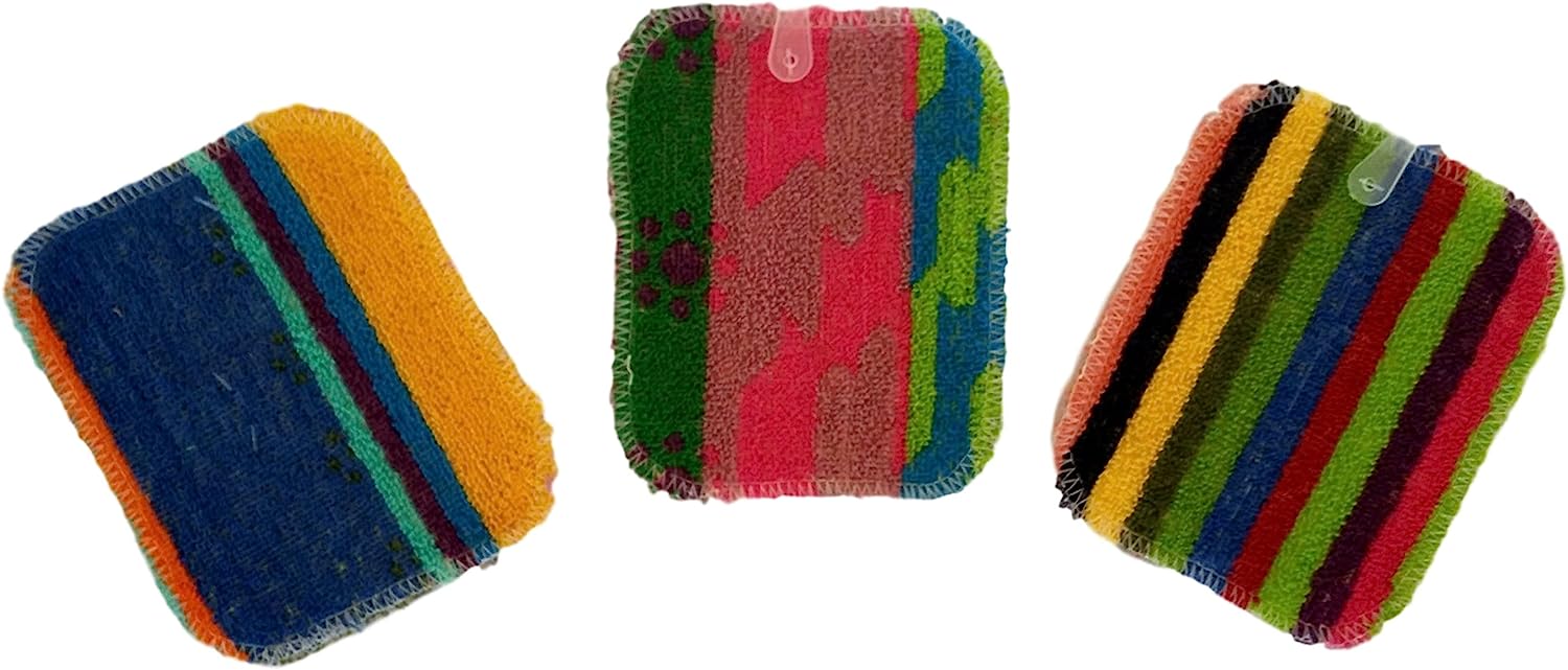 worlds best flat pot scrubbers 3 pack assorted design item v 3 image 2