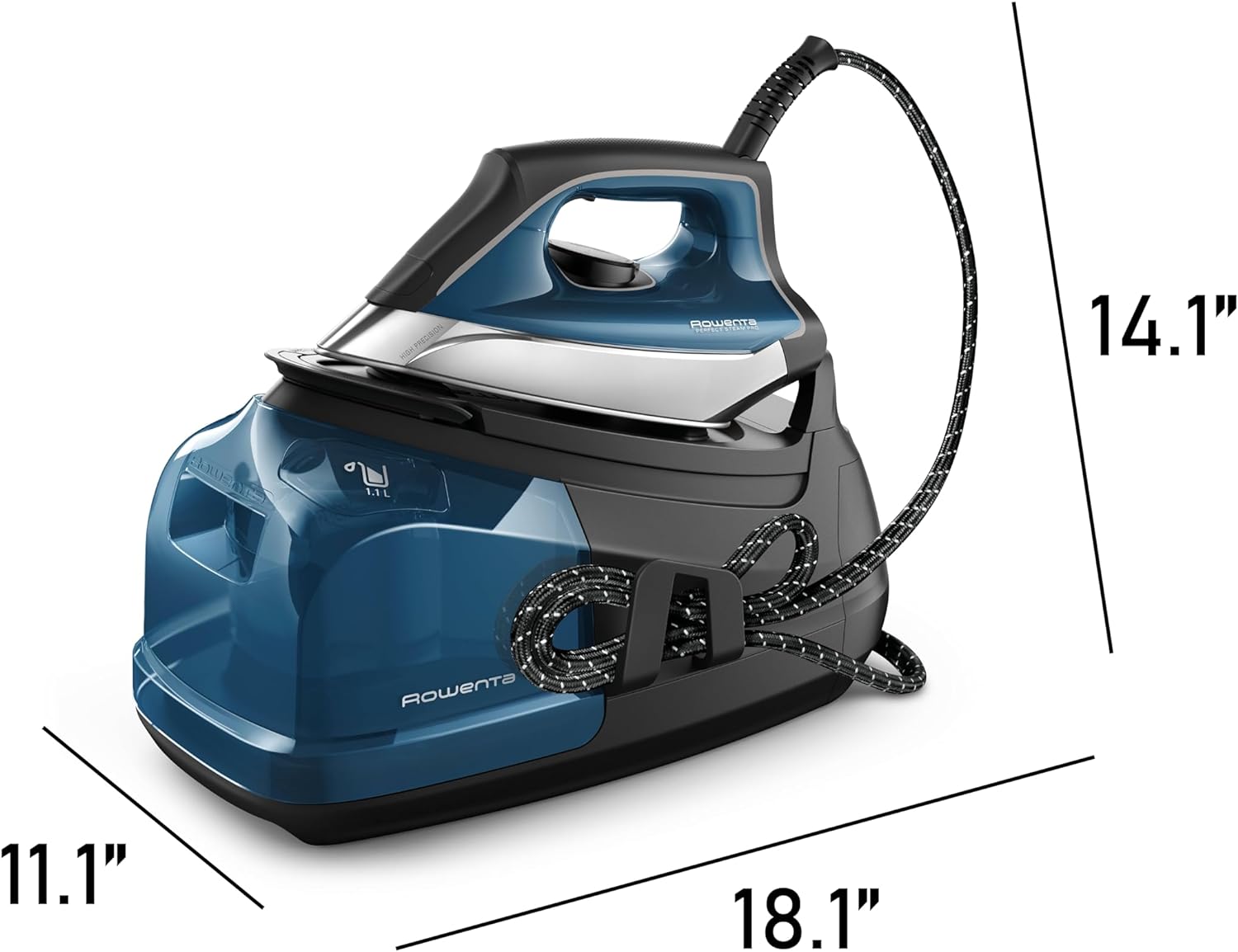 rowenta steam station ironing system perfect steam pro 80g 430g min 37oz water tank 1800w dg8624u1 image 2