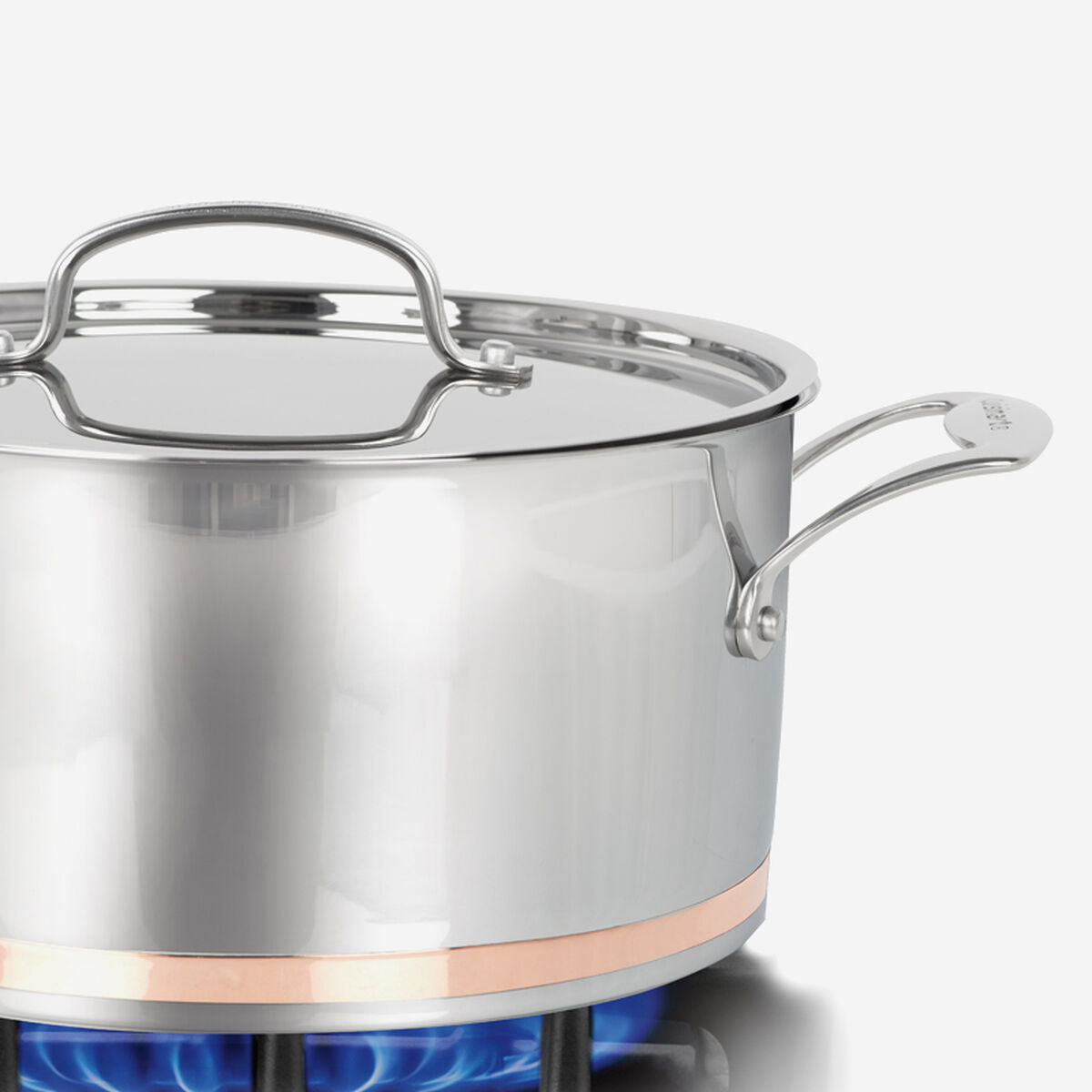 cuisinart 89fb44 24c five ply dutch oven with copper band 6 quart with stainless steel lid image 2