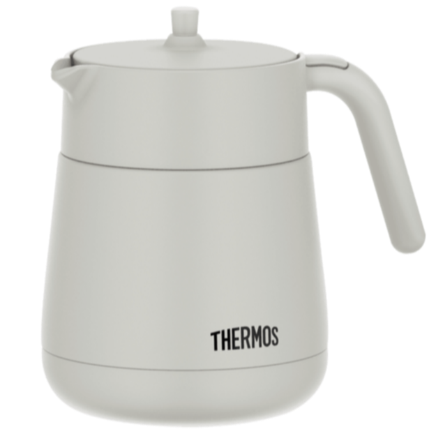 thermos thermal table jug w tea filter 700 ml light grey tte 700 lgy image 1