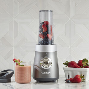 cuisinart compact blender amp juice extractor combo 450w 16oz travel cup metallic gray bjc 550c image 1