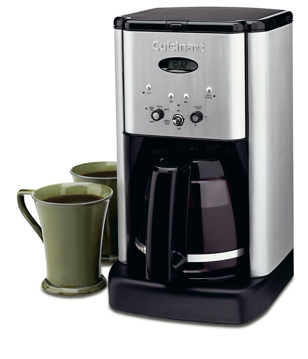 cuisinart coffee maker dcc 1200nasc programmable 12 cup glass carafe stainless steel black image 2
