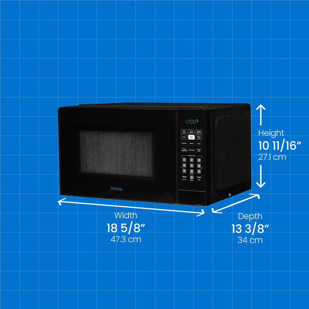 danby microwave oven 0 9 cu ft 900w black dbmw0921bbb image 2
