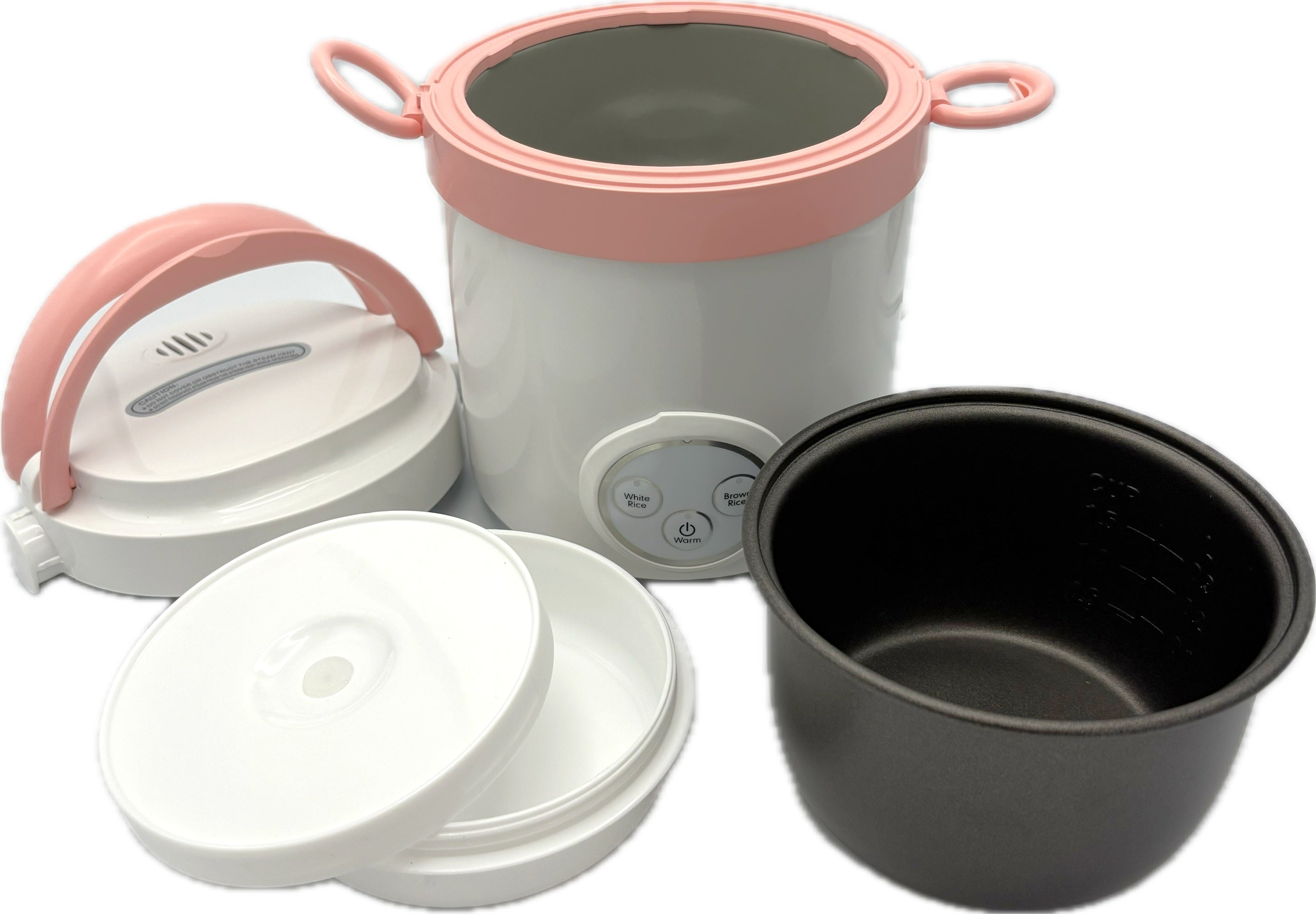 sunpentown rice cooker mc e881 1 5 cup with brown rice setting pink image 2