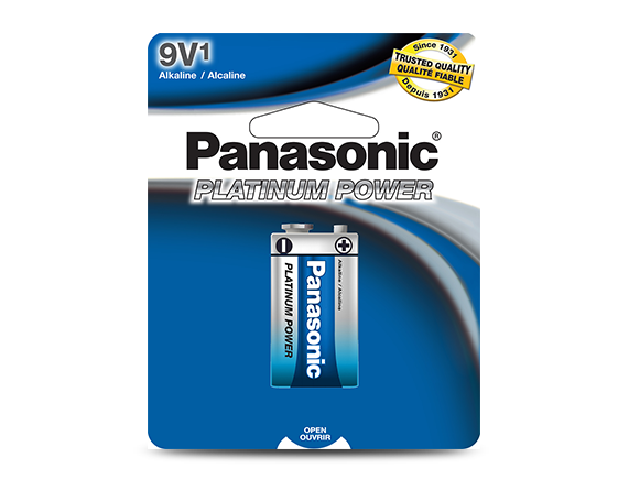 panasonic alkaline battery 6lf22xp1b 9v 1 pack image 1