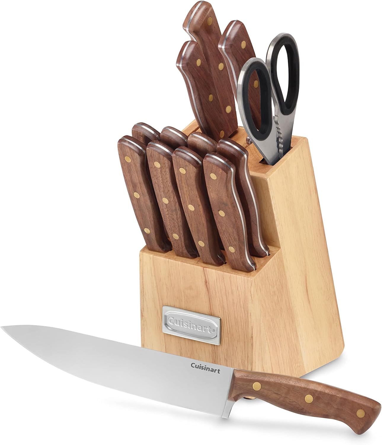 cuisinart knife block set 14pc triple rivit c55w 14pcbc image 2