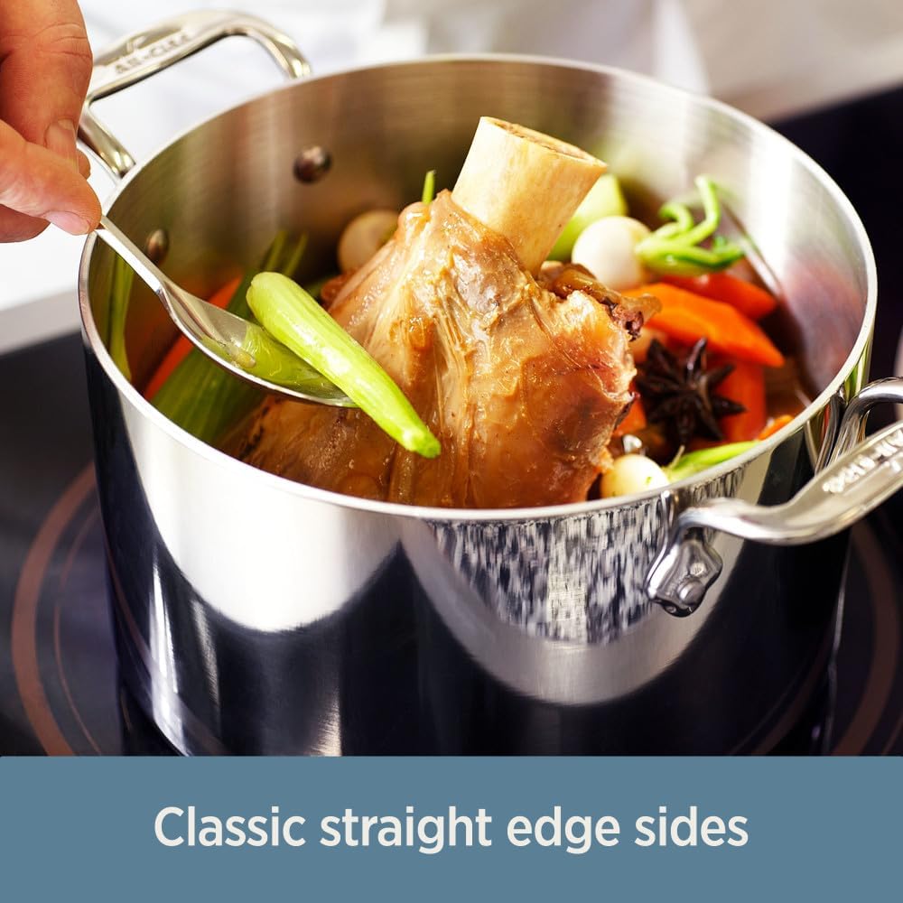all clad d3 fry pan 12 polished s s induction compatible 4112 image 2