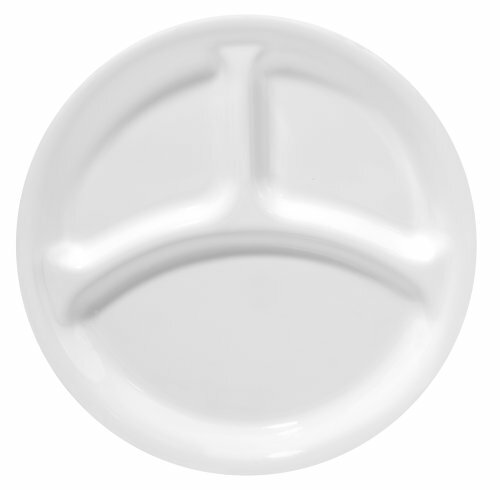 corelle winterfrost white 1057557 divided lunch plate 8 5 image 1