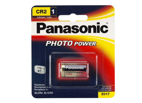 panasonic lithium camera battery 3v x 1 cr2 image 1