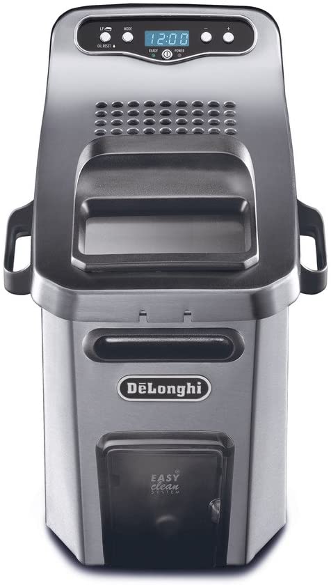 delonghi livenza deep fryer 4 5l dual zone digital controls easyclean drain system s s d44528dz image 2