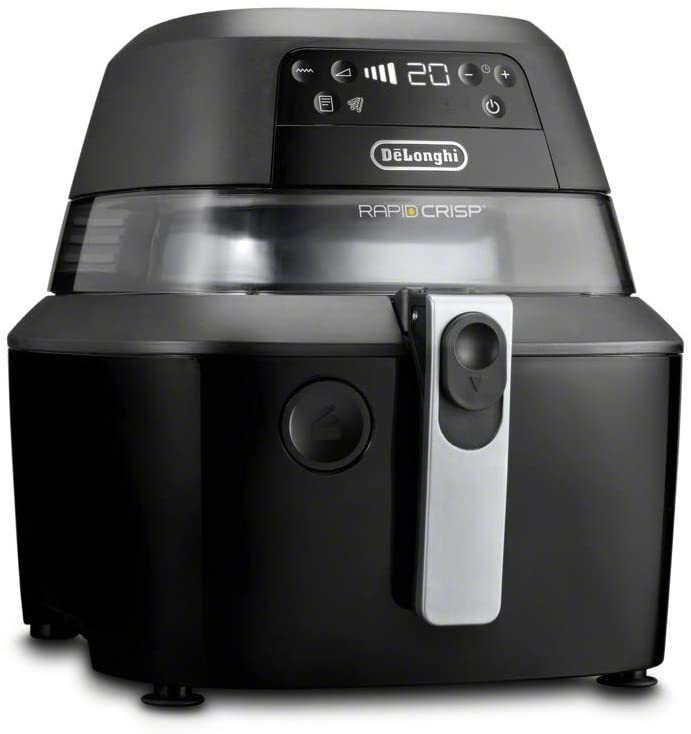 delonghi rapid crisp air fryer 5qt digital controls 360 deg view black fh2394bk image 1