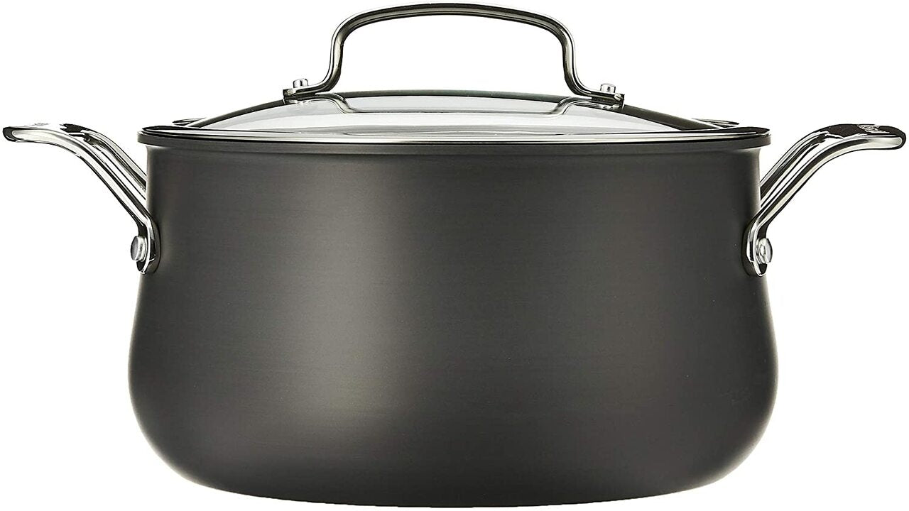 cuisinart dutch oven 6445 22 5 quart hard anodized with glass cover image 2