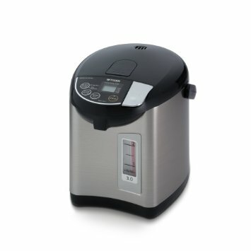 tiger electric water boiler and warmer pdua30u 3 0l stainless black image 1