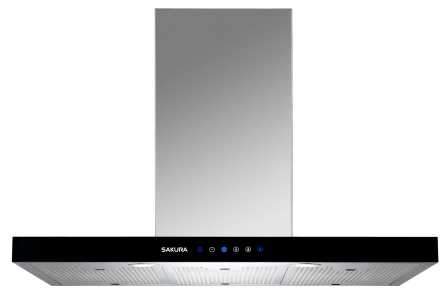 sakura kitchen rangehood 36 wide wall mount chimney style brushed s s m3000 36hs image 1