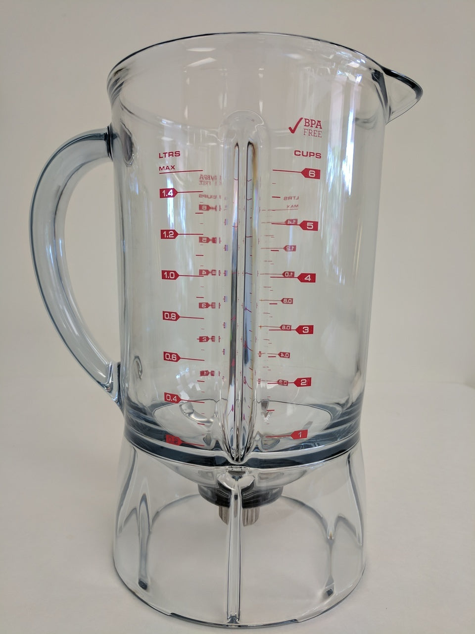 breville sp0000474 repl tritan plastic jar with red letters with blade assembly for bbl 605xl bbl 550 600xl image 1