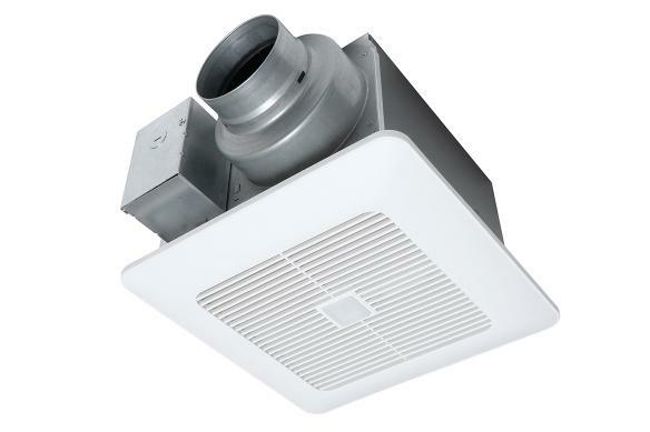 panasonic ventilation fan fv0511vqc1 whispersense dc select 50 80 110 cfm image 1