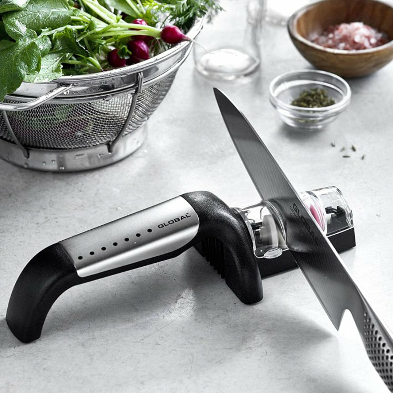 global kitchen knife water sharpener 71g91sb stainless ceramic image 2