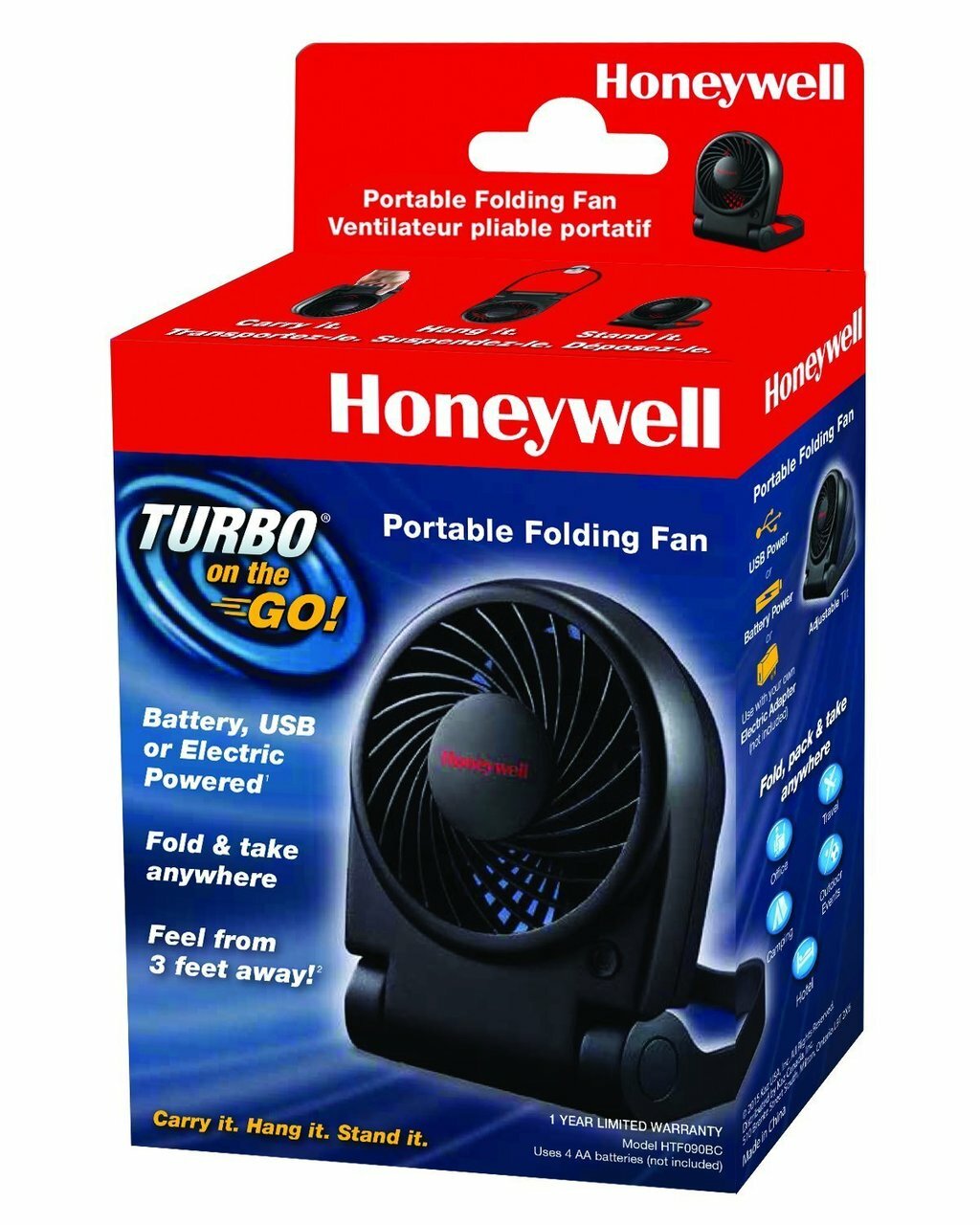 honeywell turbo on the go personal fan htf090bc image 2
