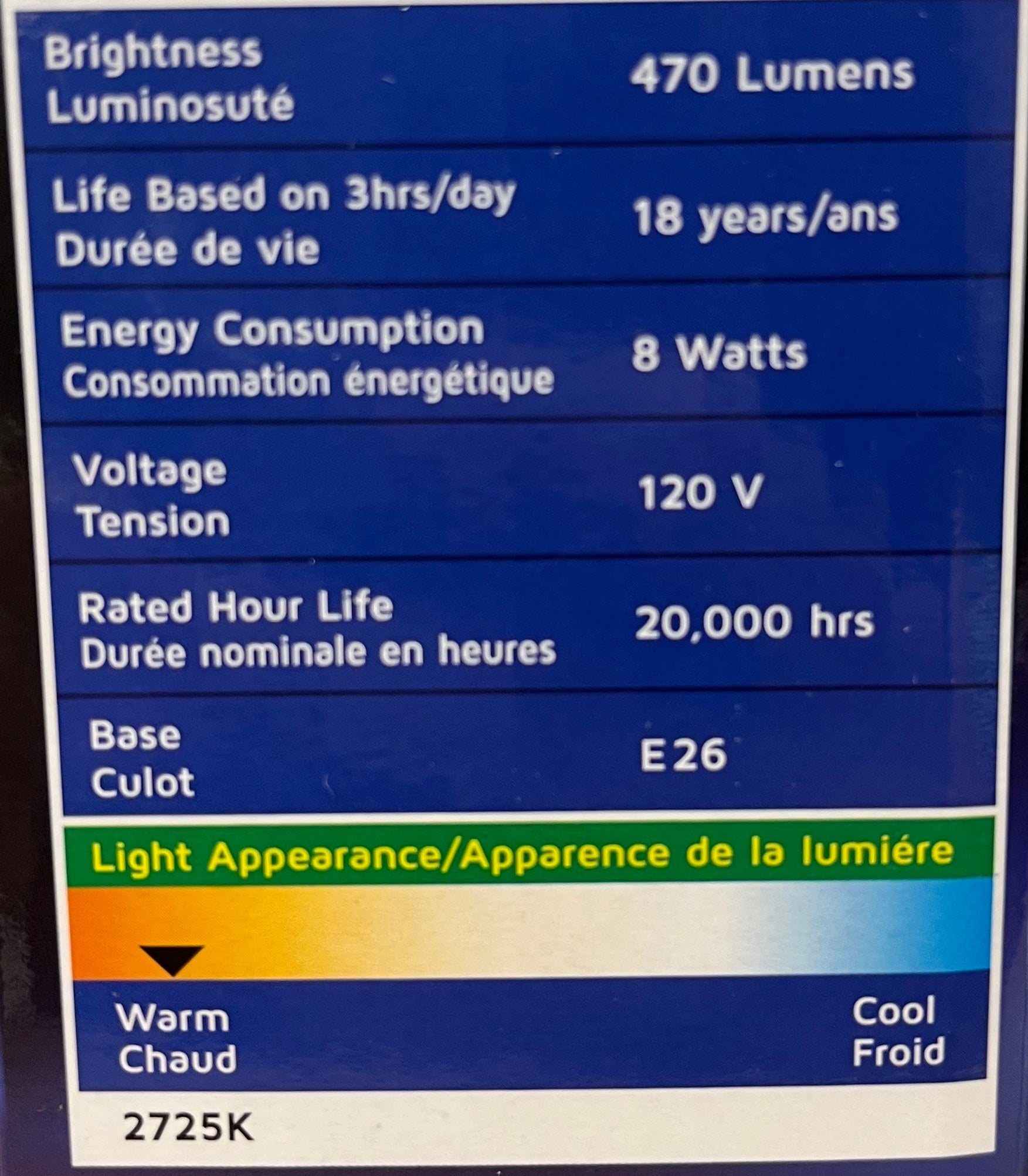 daylite 86351 led a19 8w 40w warm bulb dimmable image 2