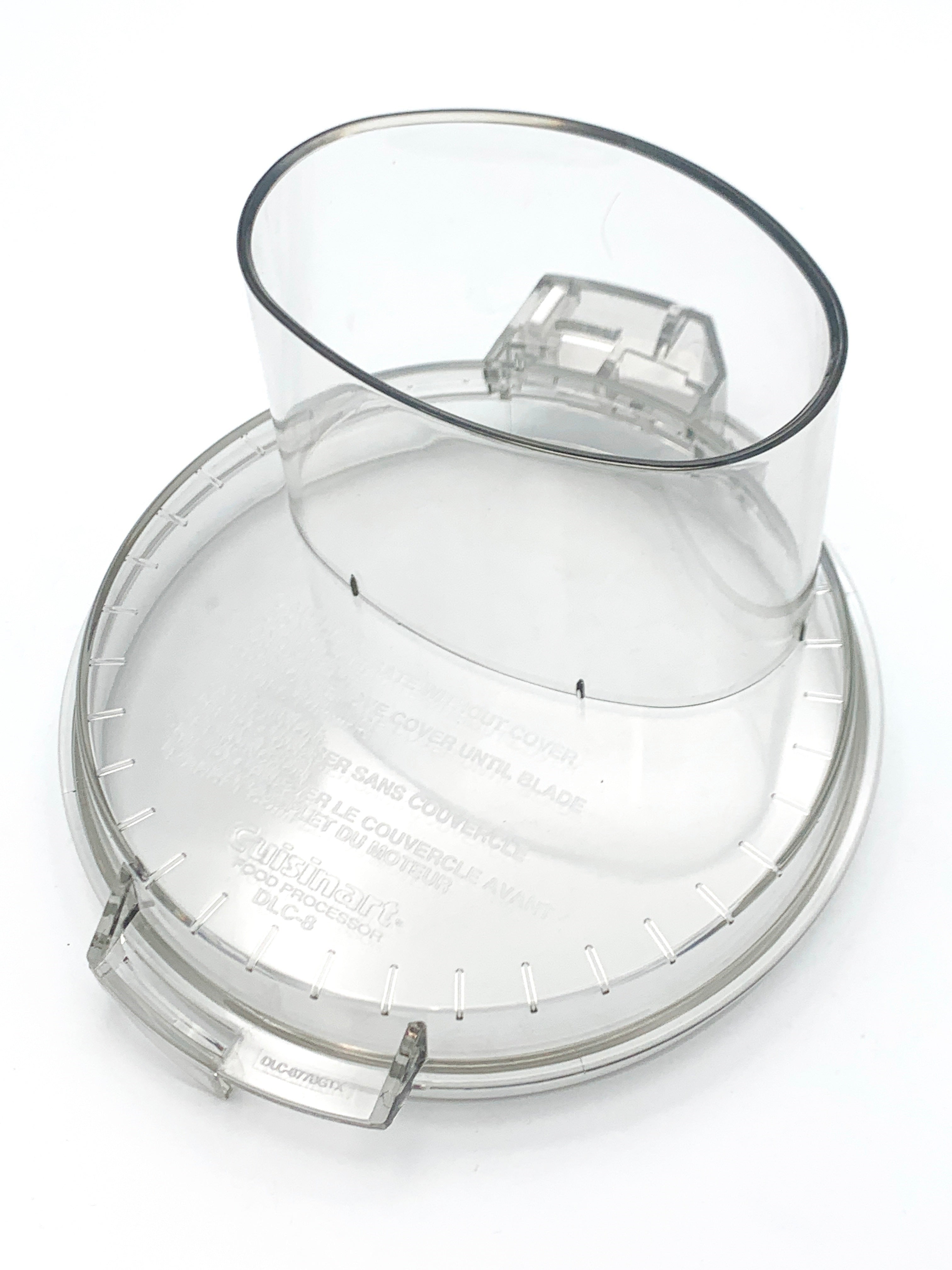 cuisinart cover w large feed tube grey for dlc 8 special order image 2