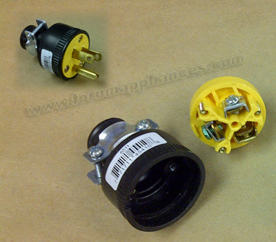replacement plug socket 3 pole 3 wire with ground image 2