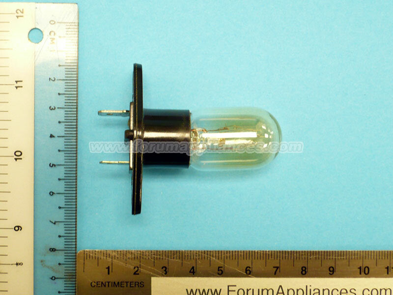panasonic light bulb with attached base for most nng nnh nns nnt series microwave ovens 125v 30w image 2