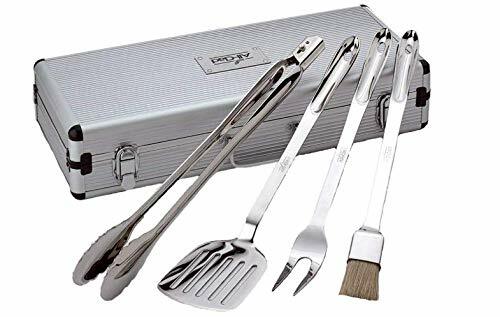 all clad s s bbq tool set w case t147 image 2
