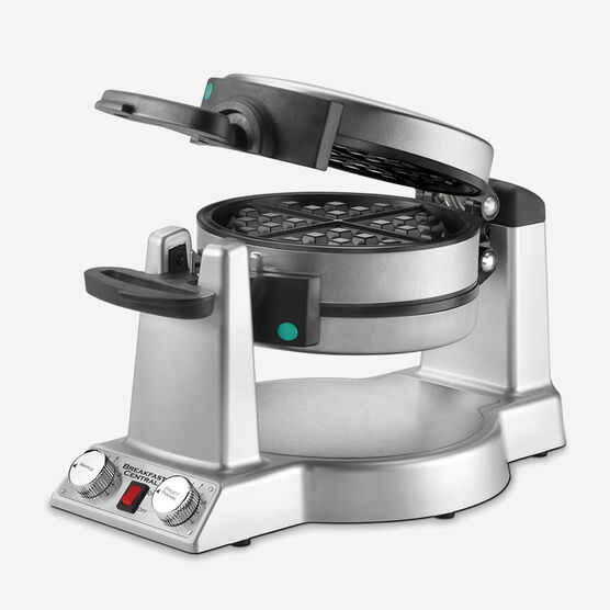 cuisinart breakfastcentral waffle omelette maker 1500w silver waf 600c image 1