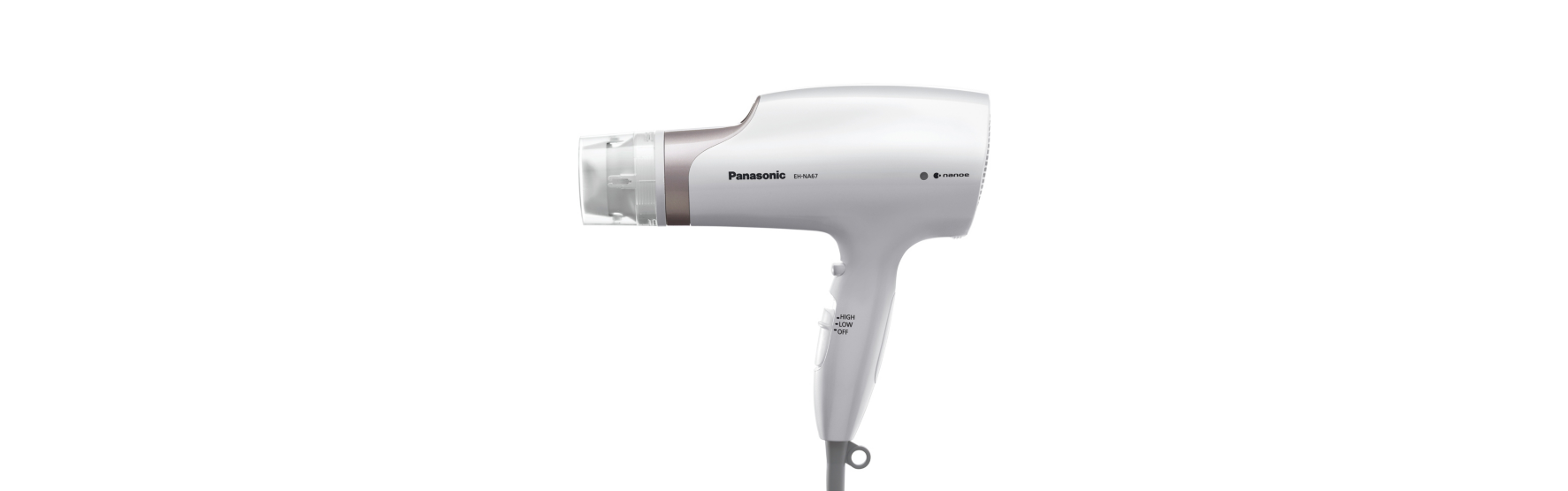 panasonic hair dryer with nanoe particles white eh na67 image 2