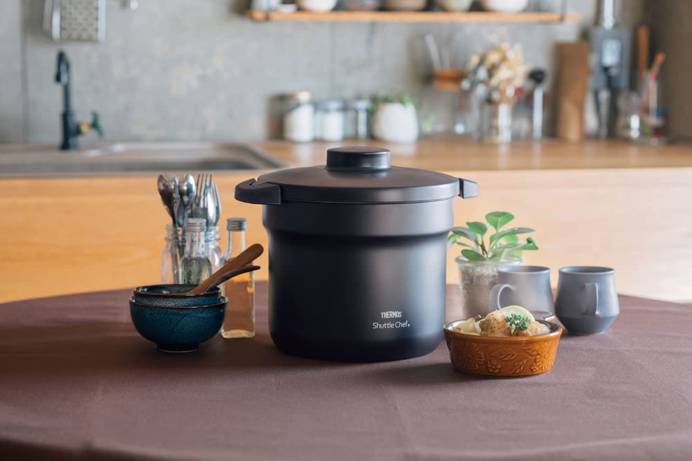 thermos thermal cooker 4 5l dual handle kbj 4500 image 2