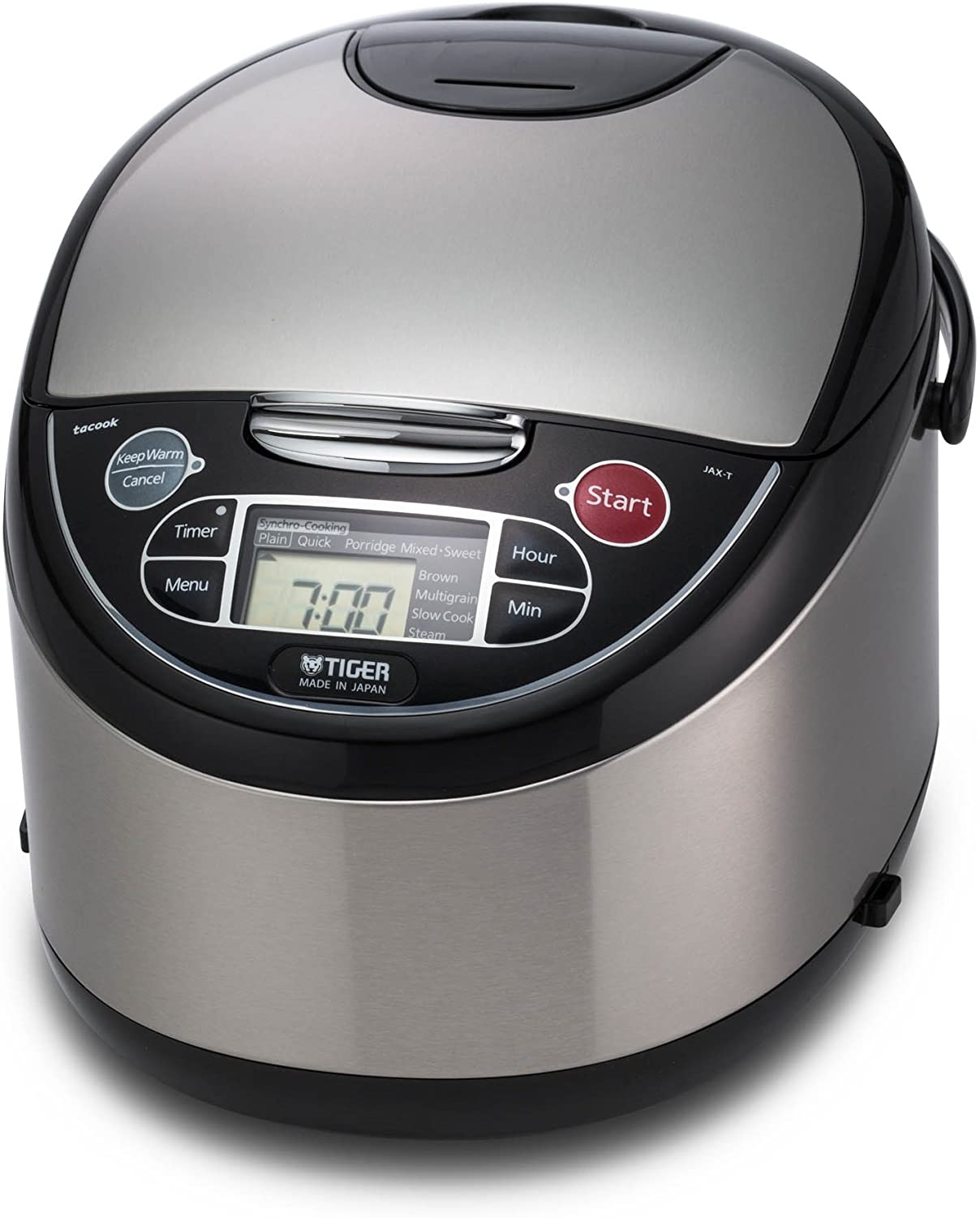 tiger rice cooker 10 cup multi function s s black jax t18u image 1