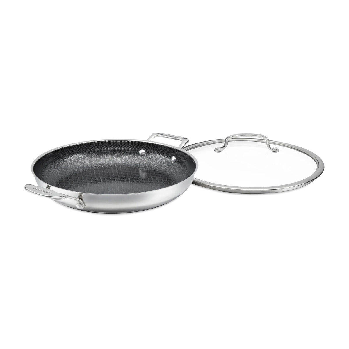 cuisinart fusionplus™ everyday pan fps25 30dc 12 stainless steel with cover image 1