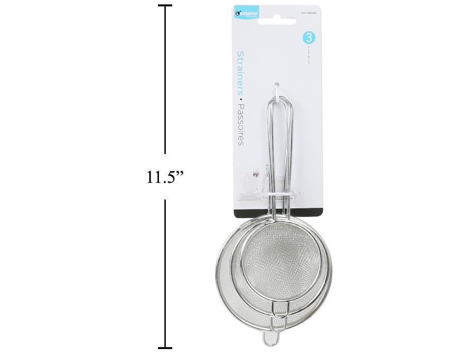 luciano 3pc mesh strainer set 3 75 3 25 2 75 80449 image 5