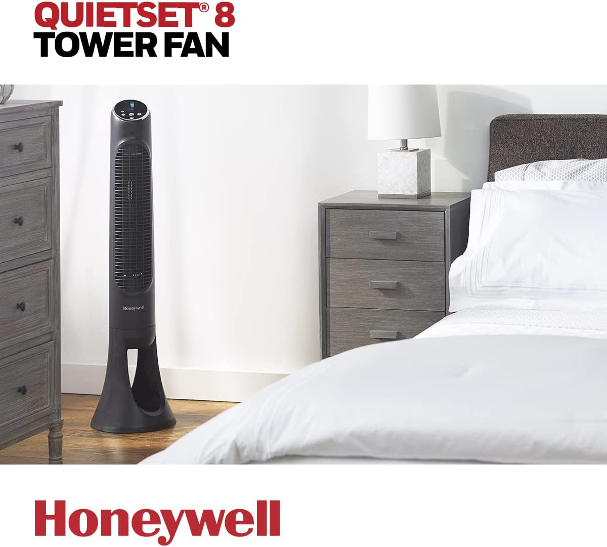 honeywell tower fan 40 8 speed quietset8 with timer remote control hyf290bcm1 image 3