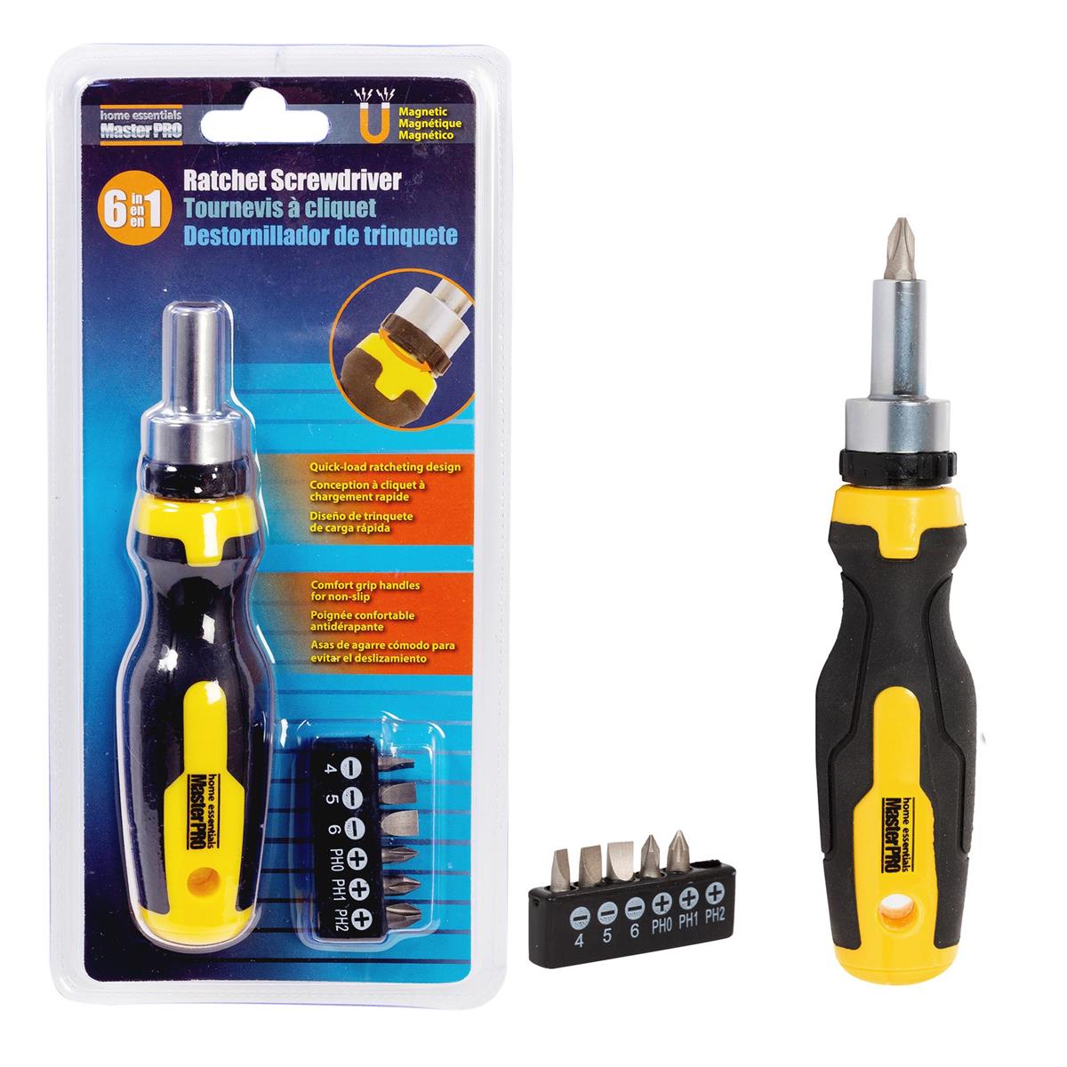 home essentials 7pc ratchet screwdriver set 73218 image 2