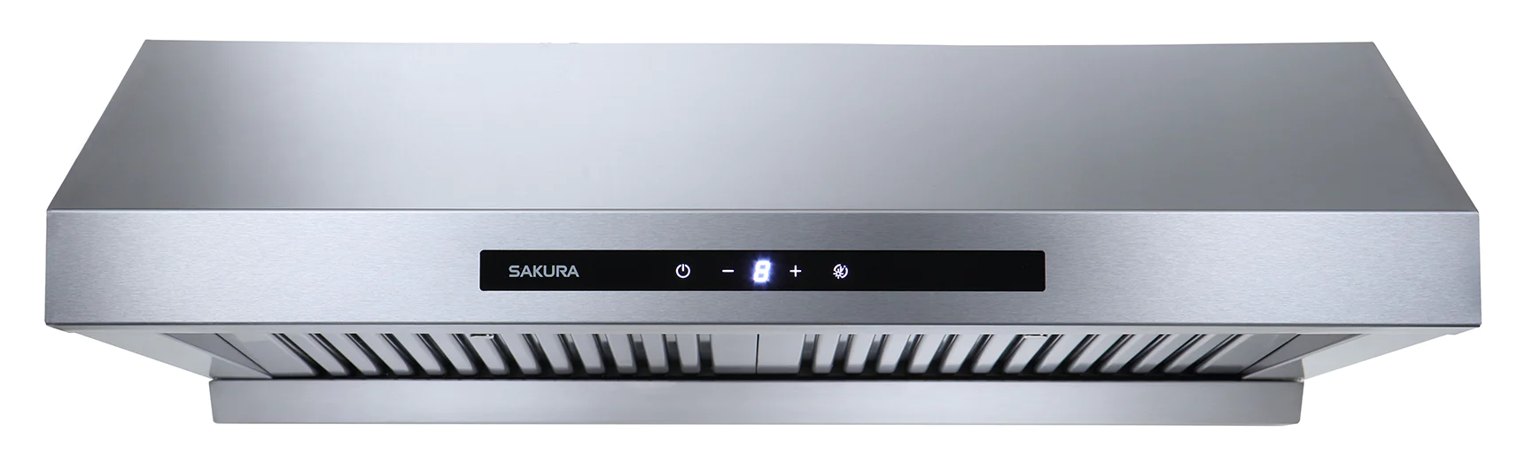 sakura kitchen rangehood 30 wide with baffle filter polished s s dual dc motor touch screen r3311 30hs 1 image 2