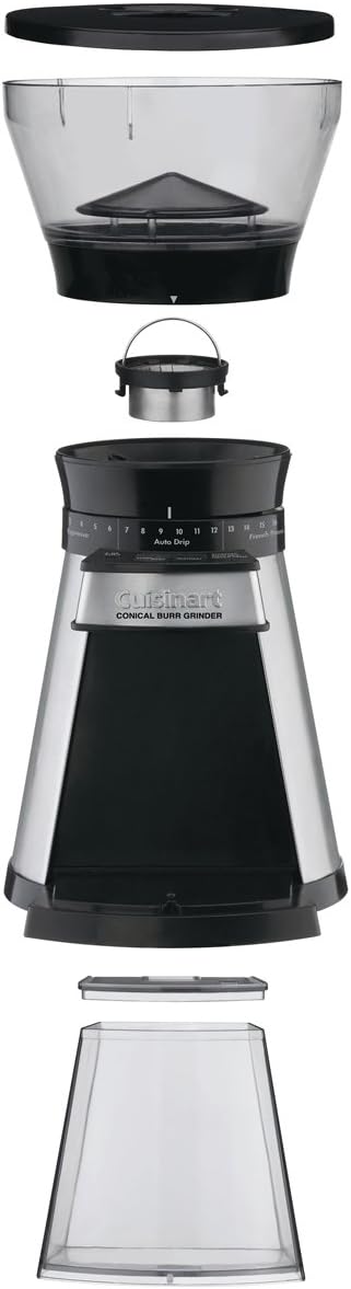 cuisinart conical burr mill cbm18c 8oz 1 14 cups image 2