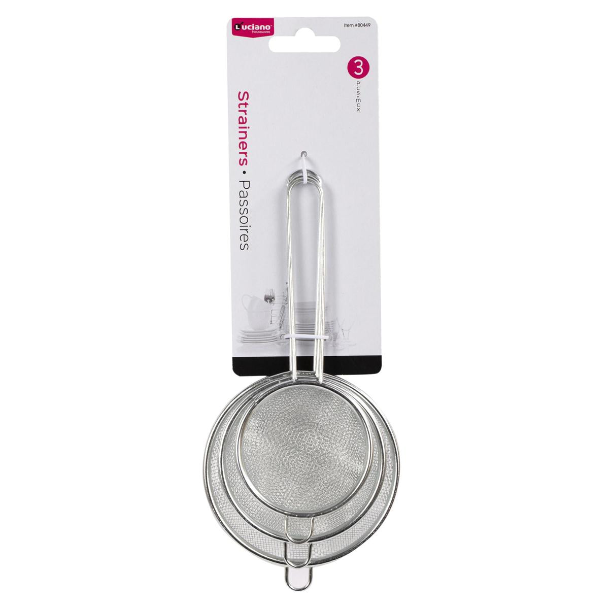 luciano 3pc mesh strainer set 3 75 3 25 2 75 80449 image 2