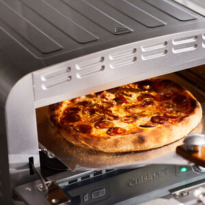 cuisinart indoor pizza oven 1800w incl 12 5 heat conducting pizza stone deep dish pan amp pizza peel cpz 120c image 8