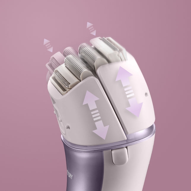 panasonic ladies shaver 4 hypoallergenic blades wet dry rechargeable es wl80 image 4