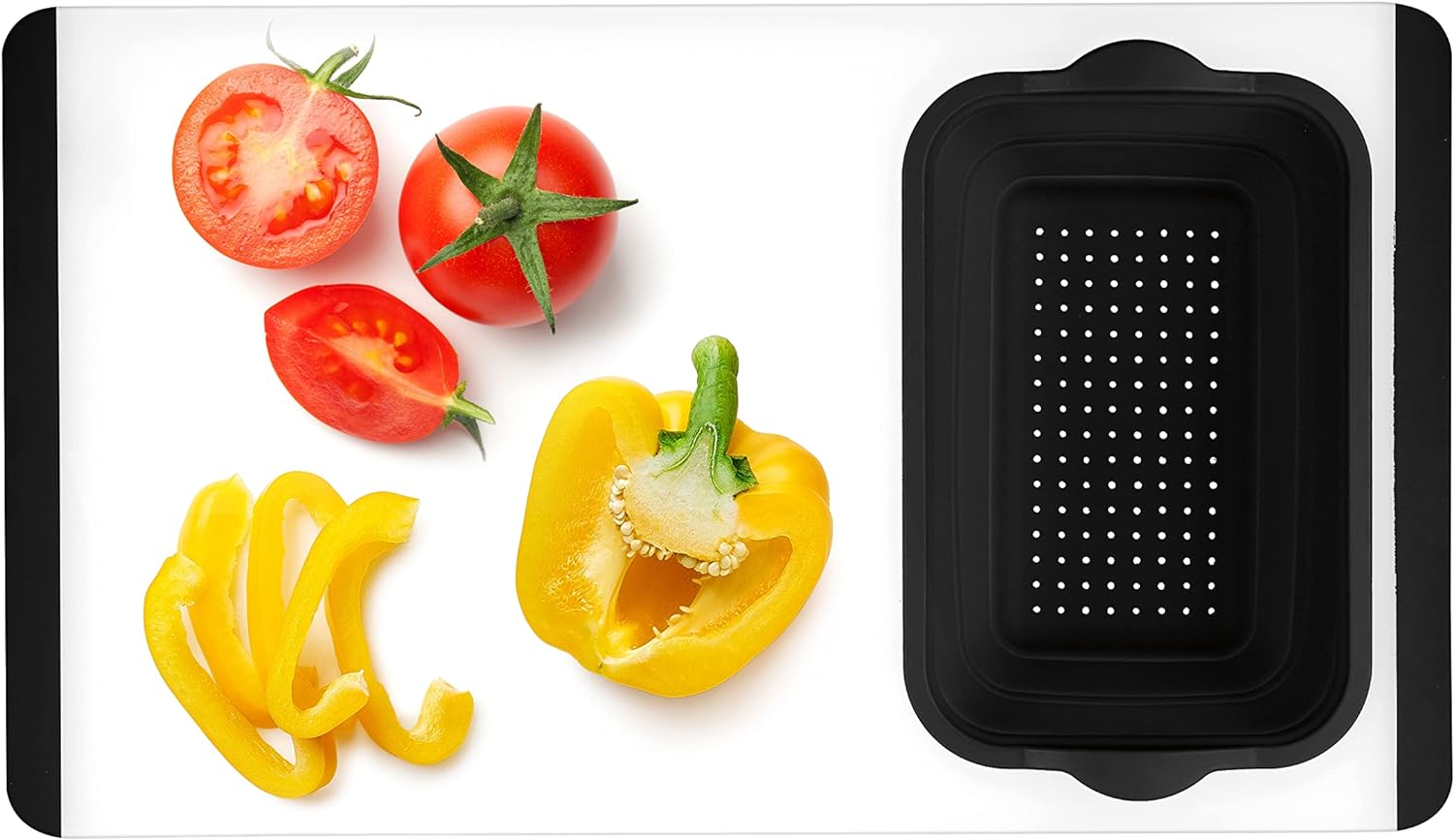 cuisinart cutting board with colander 20 50cm cutting board 2 5 qt 2 8 l collapsible silicone colander ctg 00 cbcc image 3