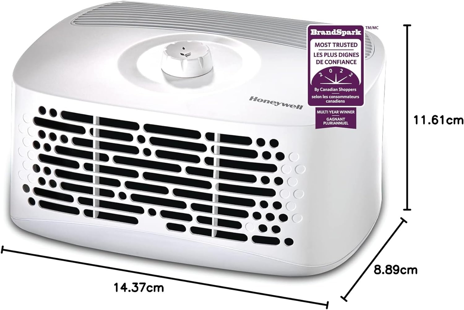 honeywell air purifier hht270wc 99 sq ft tabletop hepa image 3
