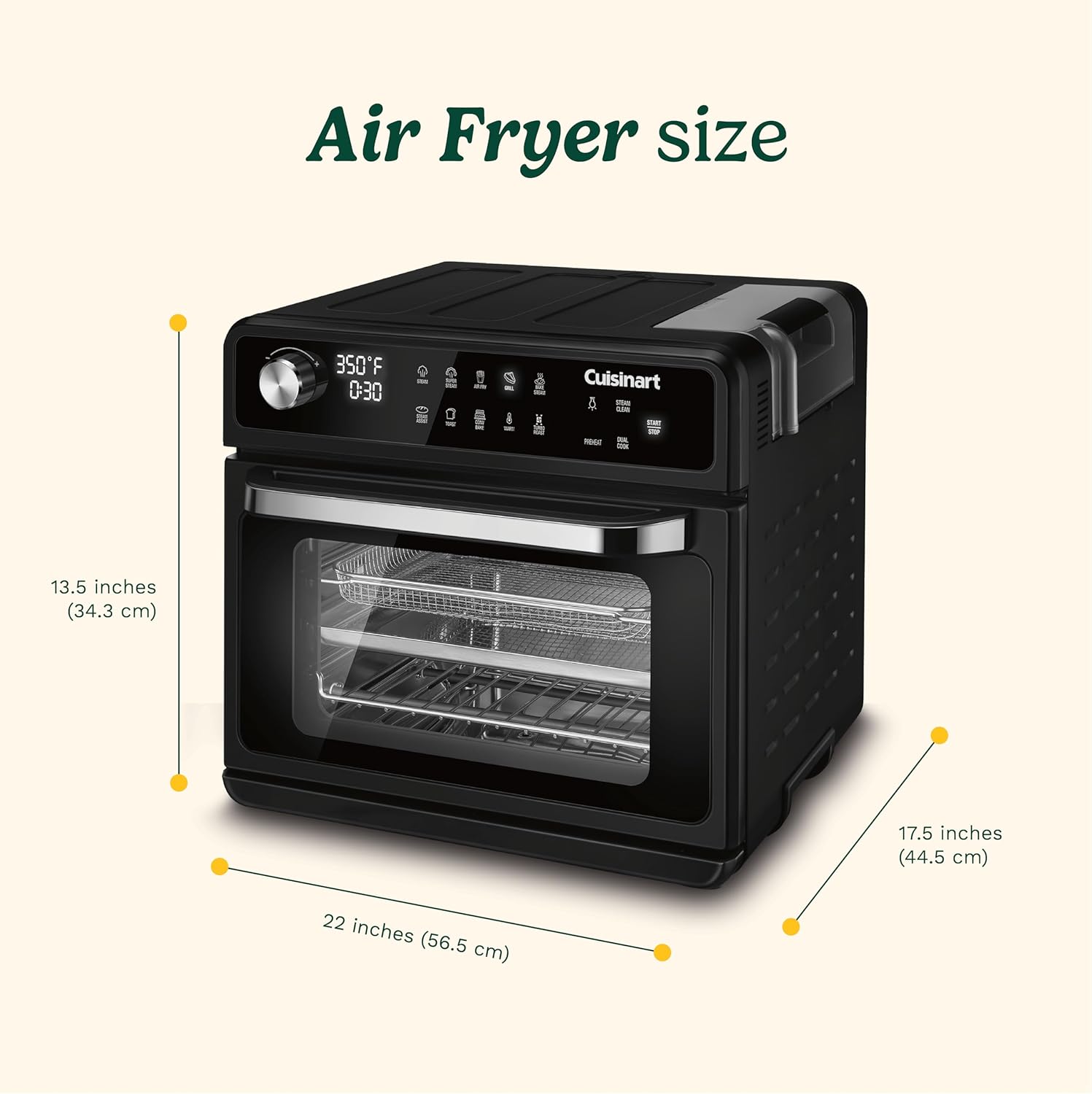 cuisinart cso 500c steam air fryer oven 20l toast bake steam bake broil broil steam steam super steam warm air fry image 3